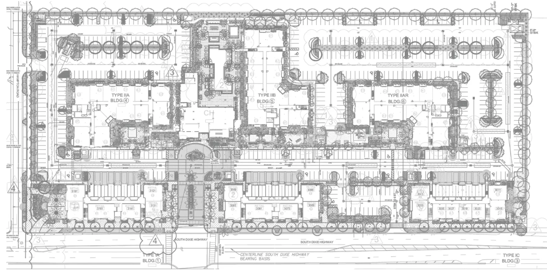 Apartment building architectural file, complex engineering drawing